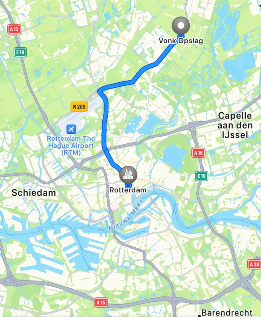 Route Rotterdam Vonk Opslag